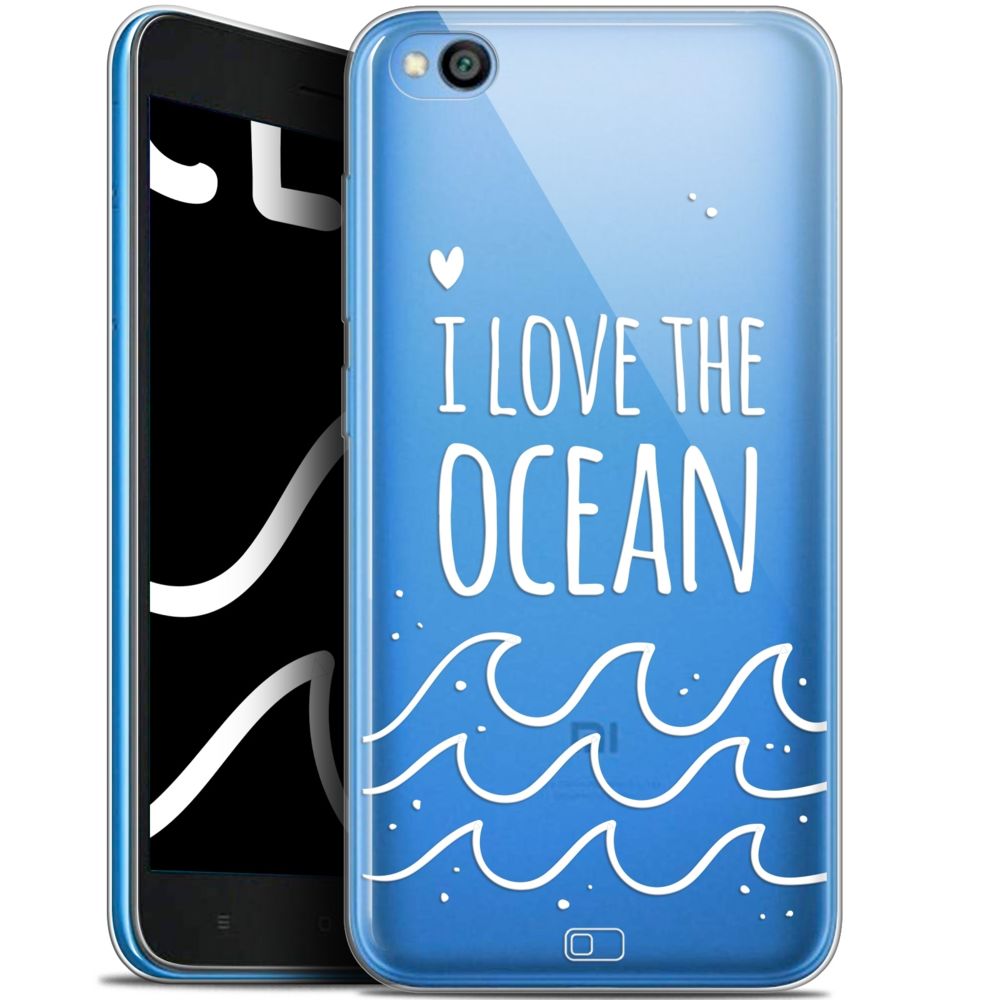 Caseink - Coque Pour Xiaomi Redmi Go (5 ) [Gel HD Collection Summer Design I Love Ocean - Souple - Ultra Fin - Imprimé en France] - Coque, étui smartphone