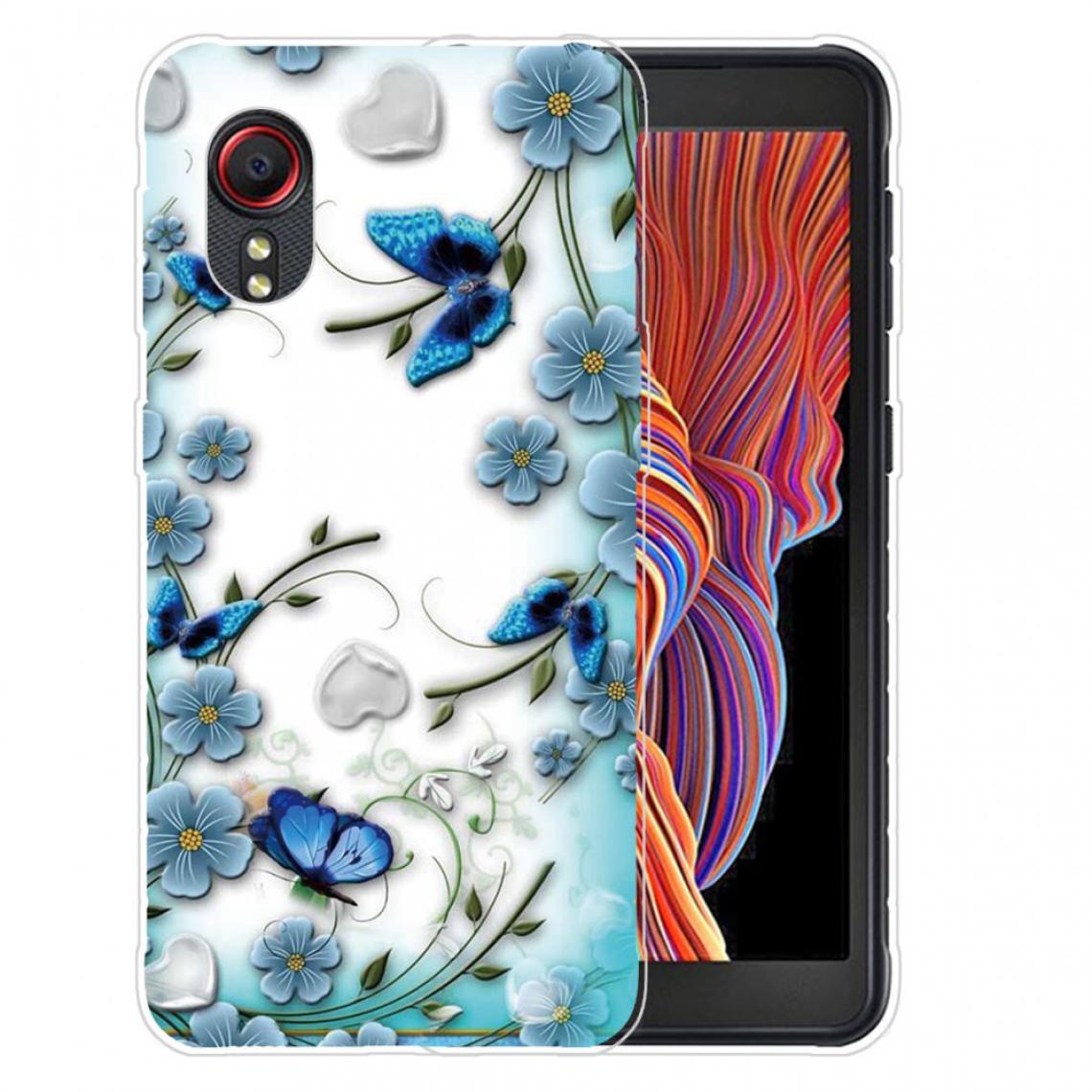 Other - Coque en TPU Impression de motifs bien protégée souple fleur et papillon pour votre Samsung Galaxy Xcover 5 - Coque, étui smartphone