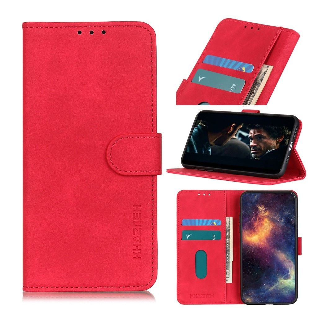 marque generique - Etui en PU + TPU rétro rouge pour votre Xiaomi Redmi Note 8T - Coque, étui smartphone