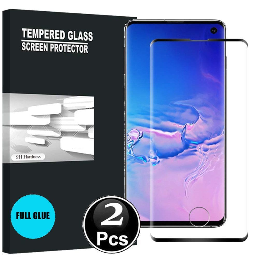 marque generique - Samsung Galaxy S10 Vitre protection d'ecran en verre trempé incassable protection integrale Full 3D Tempered Glass FULL GLUE - [X2-Noir] - Autres accessoires smartphone