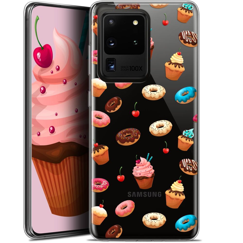 Caseink - Coque Pour Samsung Galaxy S20 Ultra (6.9 ) [Gel HD Collection Foodie Design Donuts - Souple - Ultra Fin - Imprimé en France] - Coque, étui smartphone