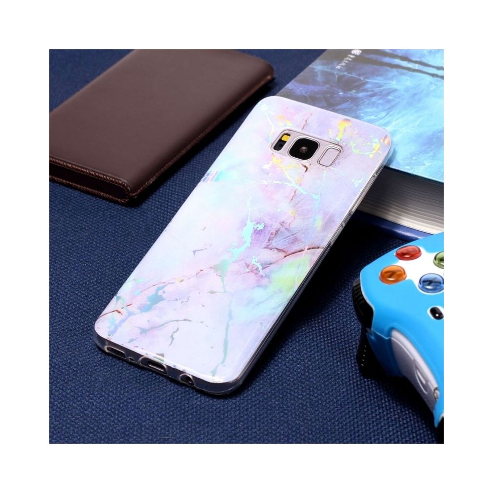 Wewoo - Coque rose pour Samsung Galaxy S8 Or Marbre Motif Doux Etui de Protection Arrière - Coque, étui smartphone