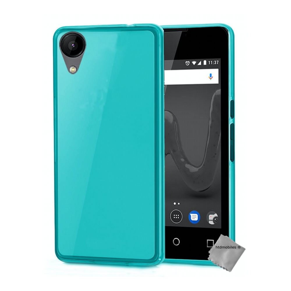 Htdmobiles - Housse etui coque pochette silicone gel fine pour Wiko Sunny 2 + verre trempe - BLEU - Autres accessoires smartphone