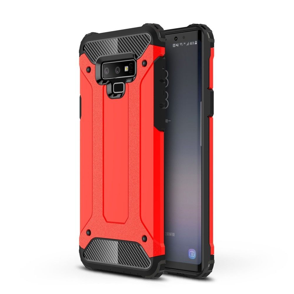 marque generique - Coque en TPU hybride de garde d'armure rouge pour votre Samsung Galaxy Note 9 - Autres accessoires smartphone