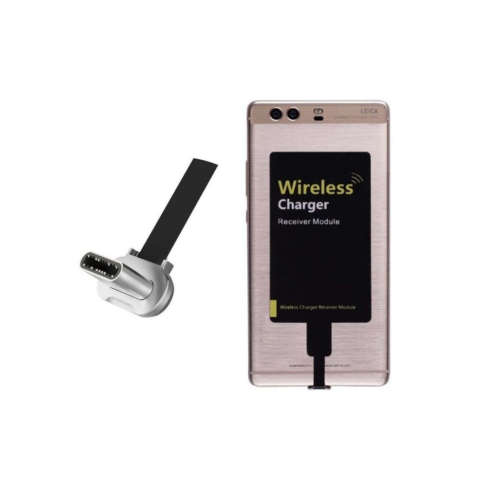 Delune - Récepteur Qi pour charge téléphones USB Type C (Android) Input Delune  - Chargeur secteur téléphone