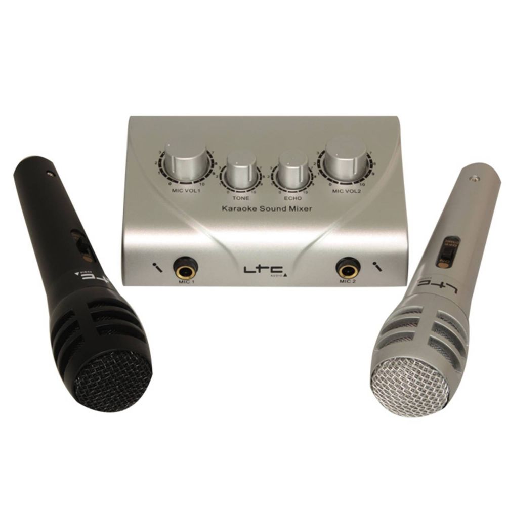 Ltc Audio - PACK LTC mixage KARAOKE plug & play + 2 microphones + câble KSM10 - Accessoires DJ