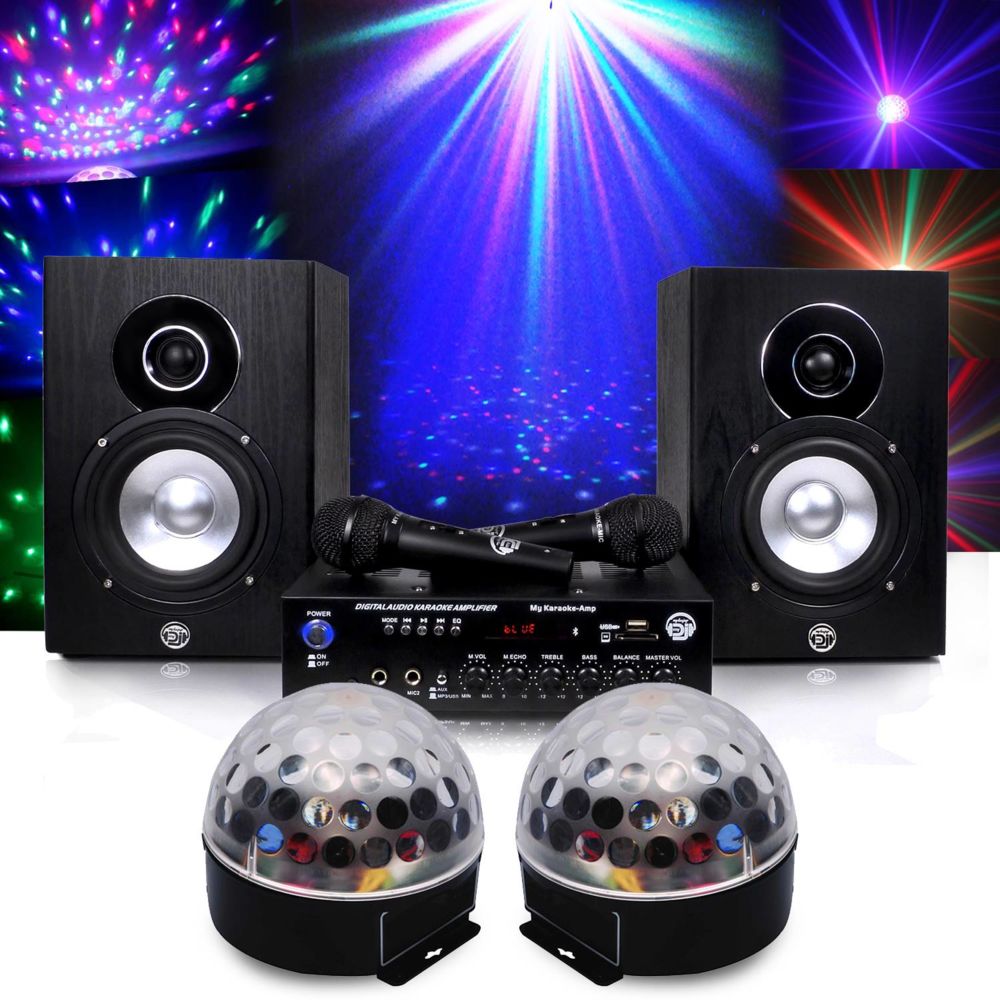 Mydj - Pack karaoké complet 150W + Boules Astro LED RVB - Packs projecteurs