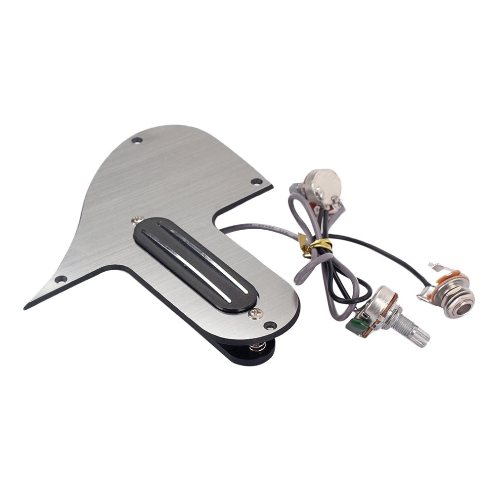 marque generique - pick-up filaire mandoline guitare pickguard a500k b500k pots argent - Accessoires instruments à cordes