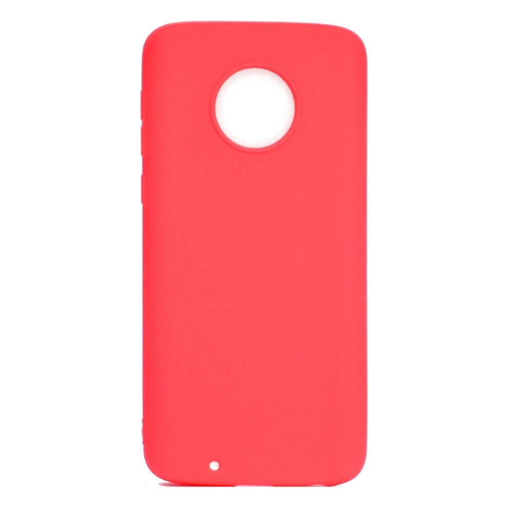 Wewoo - Coque Souple Pour Motorola Moto G6 Plus bonbons TPU Couleur Rouge - Coque, étui smartphone