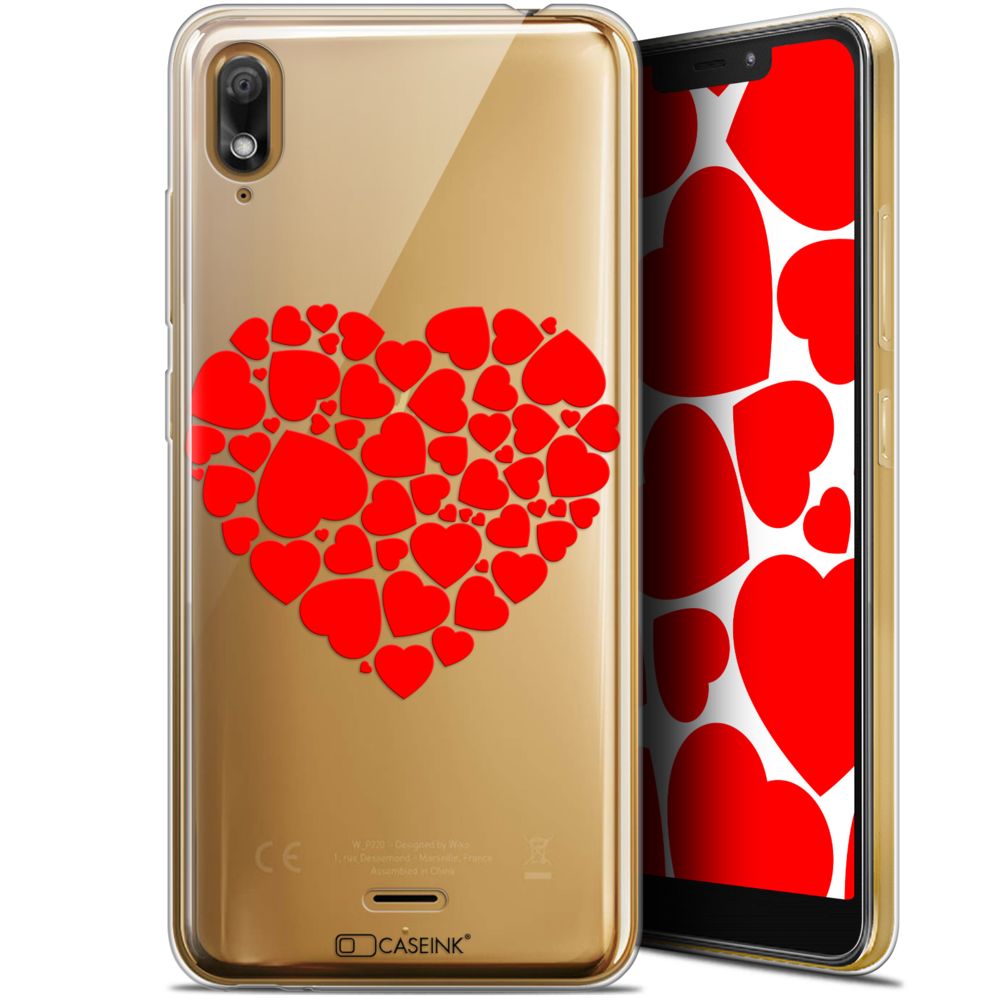 Caseink - Coque Pour Wiko View 2 GO (5.93 ) [Gel HD Collection Love Saint Valentin Design Coeur des Coeurs - Souple - Ultra Fin - Imprimé en France] - Coque, étui smartphone