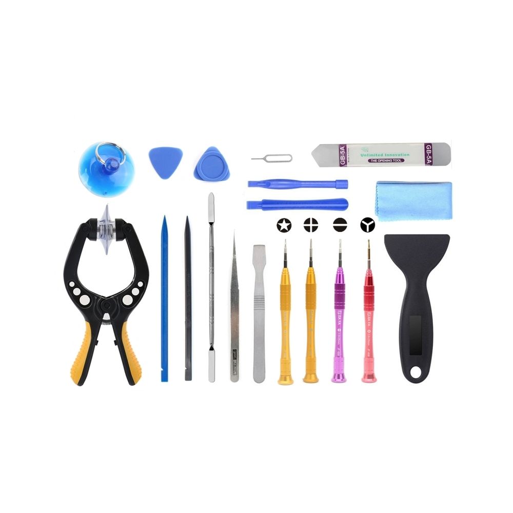 Wewoo - Kit d'outil 19 en 1 métal + plastique démonter la trousse d'outils de réparation - Autres accessoires smartphone