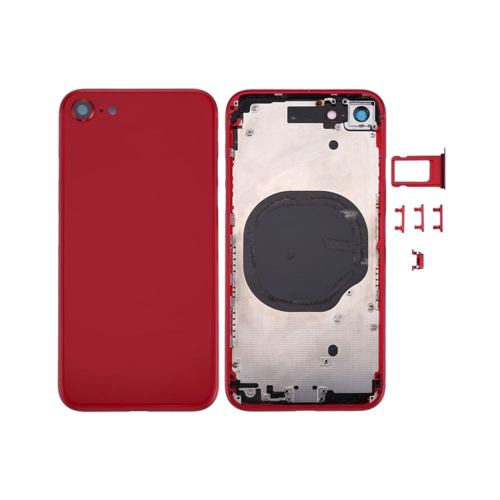 Wewoo - Coque arrière Chassis rouge pour iPhone 8 Couverture de logement arrière - Autres accessoires smartphone