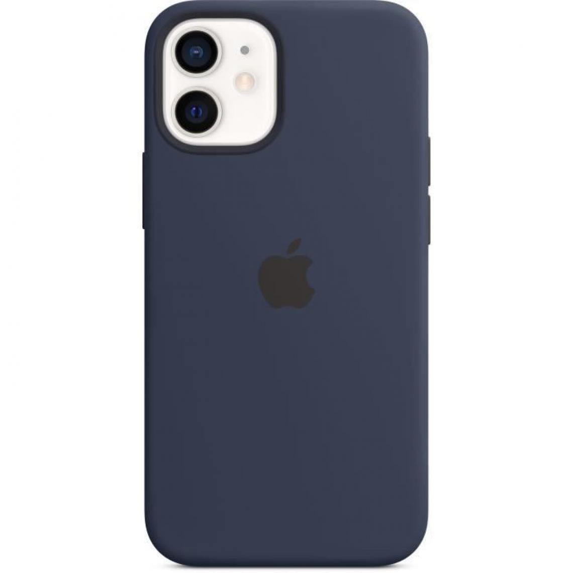 Apple - APPLE iPhone 12 mini Coque en Silicone avec MagSafe - Bleu Marine - Coque, étui smartphone