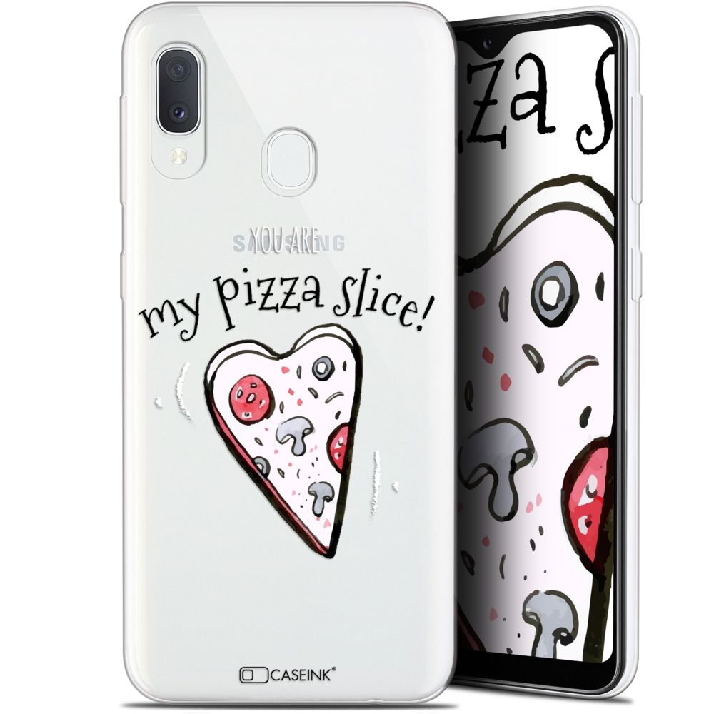 Caseink - Coque Pour Samsung Galaxy A20E (5.8 ) [Gel HD Collection Love Saint Valentin Design My Pizza Slice - Souple - Ultra Fin - Imprimé en France] - Coque, étui smartphone