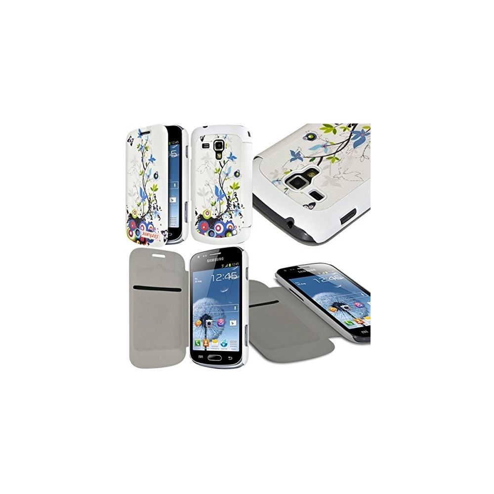Karylax - Etui Porte-carte pour Samsung Galaxy Trend motif HF01 + Film de Protection - Autres accessoires smartphone