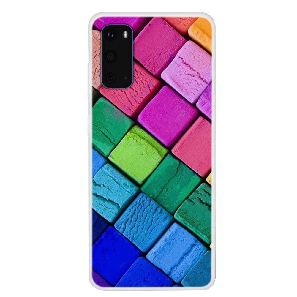Generic - Coque en TPU impression de motifs souple cubes colorés pour votre Samsung Galaxy S20 - Coque, étui smartphone