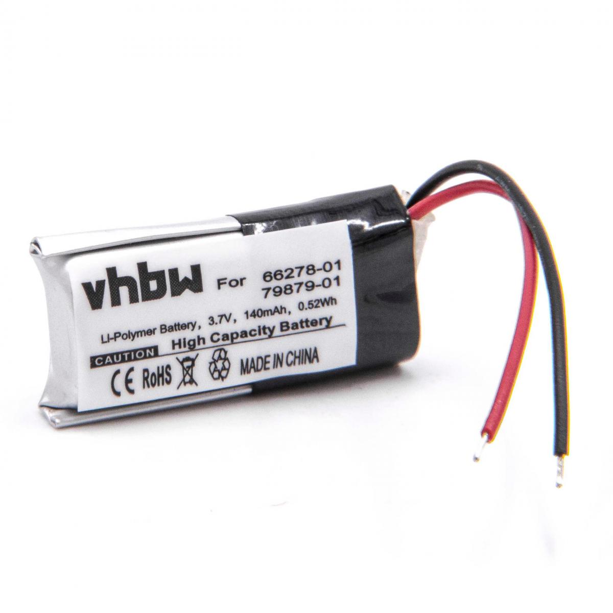 Vhbw - vhbw Li-Polymère batterie 140mAh (3.7V) pour casque écouteurs casque micro sans fil comme Plantronics 66278-01, 79879-01 - Batteries électroniques