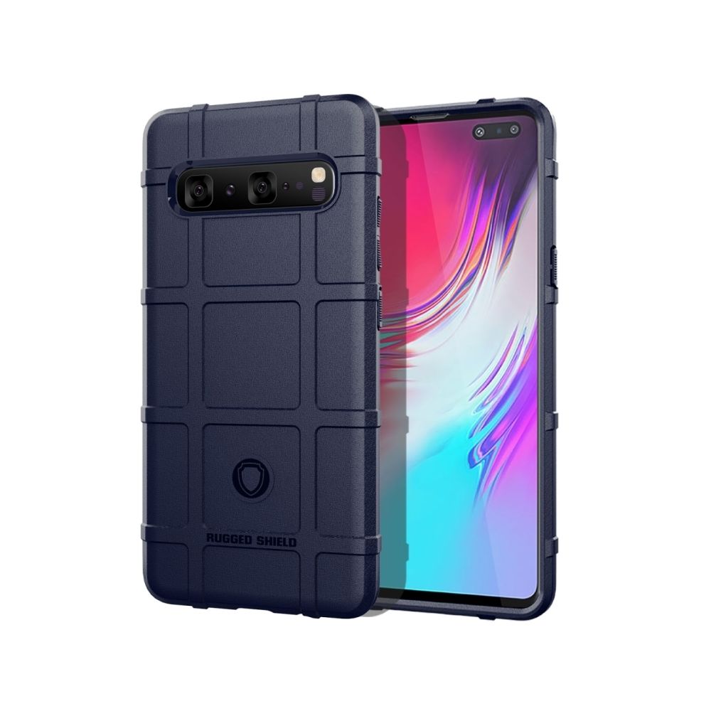 Wewoo - étuis Coque Housse de protection en silicone antichoc Rugged Shield pleine couverture pour Galaxy S10 5G (Bleu) - Coque, étui smartphone