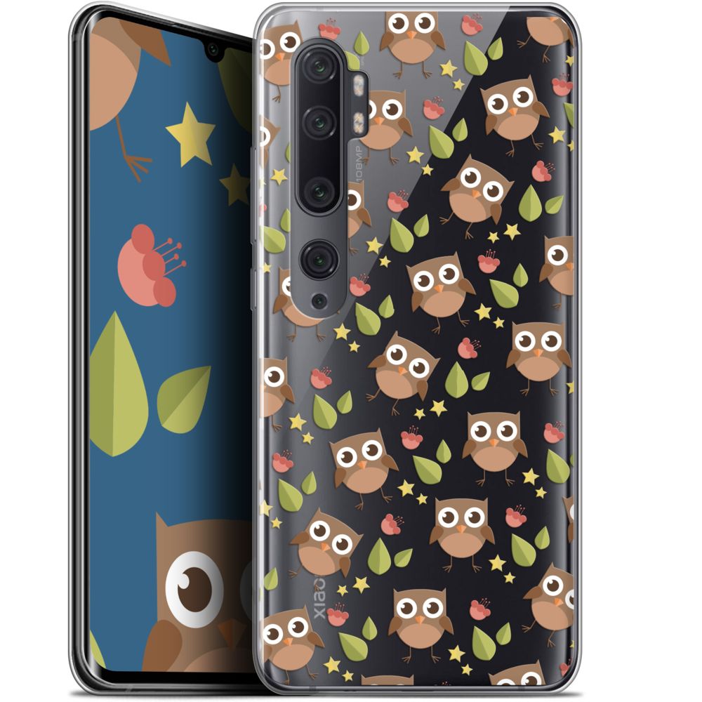 Caseink - Coque Pour Xiaomi Mi Note 10 / Pro (6.47 ) [Gel HD Collection Summer Design Hibou - Souple - Ultra Fin - Imprimé en France] - Coque, étui smartphone