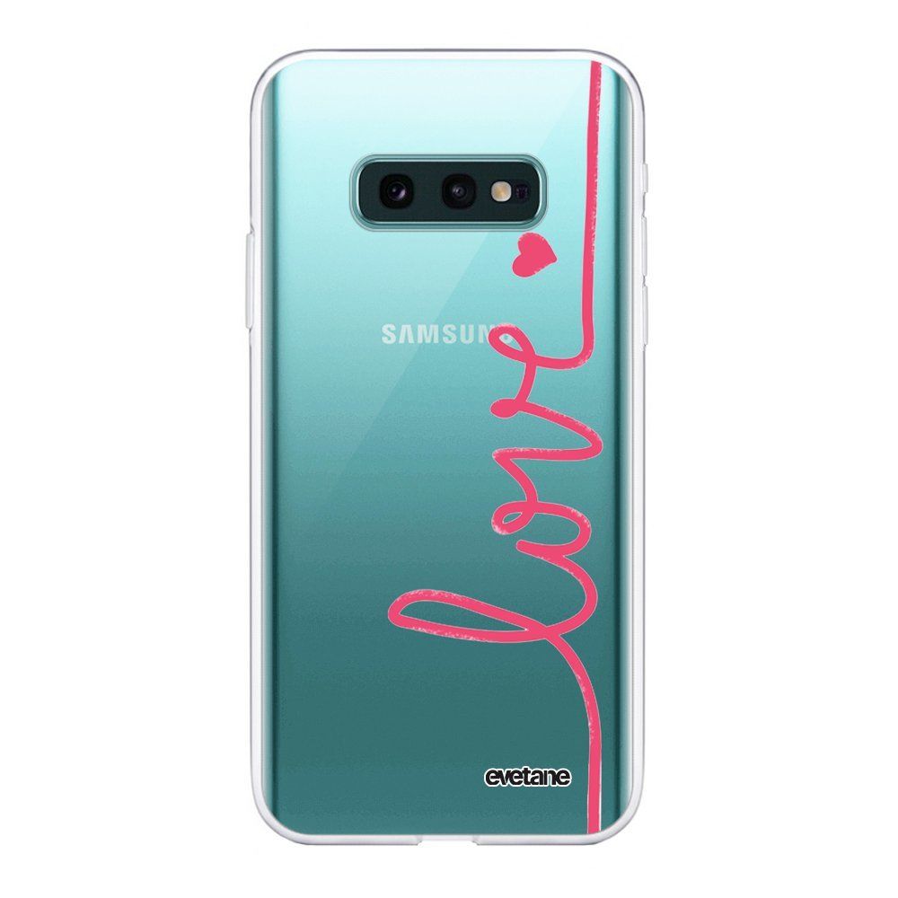 Evetane - Coque Samsung Galaxy S10e souple transparente Love Motif Ecriture Tendance Evetane. - Coque, étui smartphone