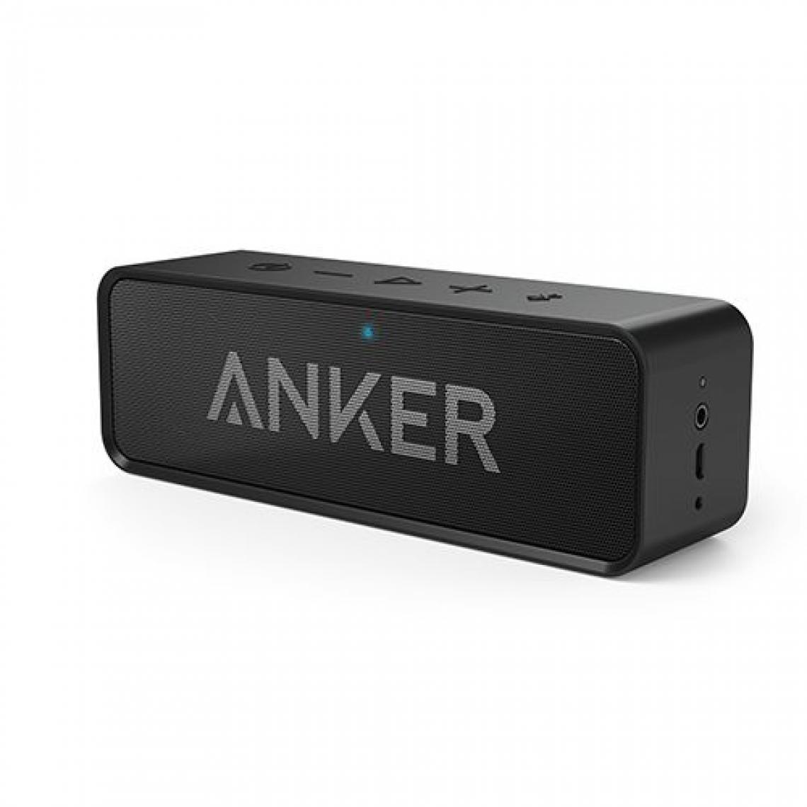 Generic - Enceinte Anker  Soundcore 66 , Bluetooth sans fil, avec double pilote, basses profondes, autonomie de 24 heures avec microphone intégré, Compatible avec Android, iPhone, et Ordinateur  Portable  16.5 *4.5 * 5.4 cm -  Noir  - Hauts-parleurs