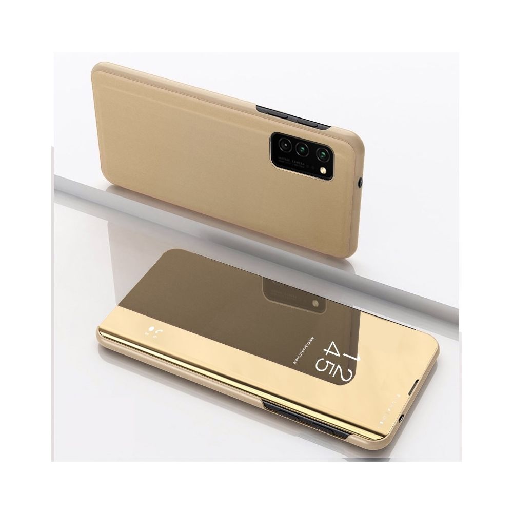 Wewoo - Housse Coque Pour Galaxy S11 miroir plaqué gauche et droite Flip Cover avec support étui téléphone portable or - Coque, étui smartphone