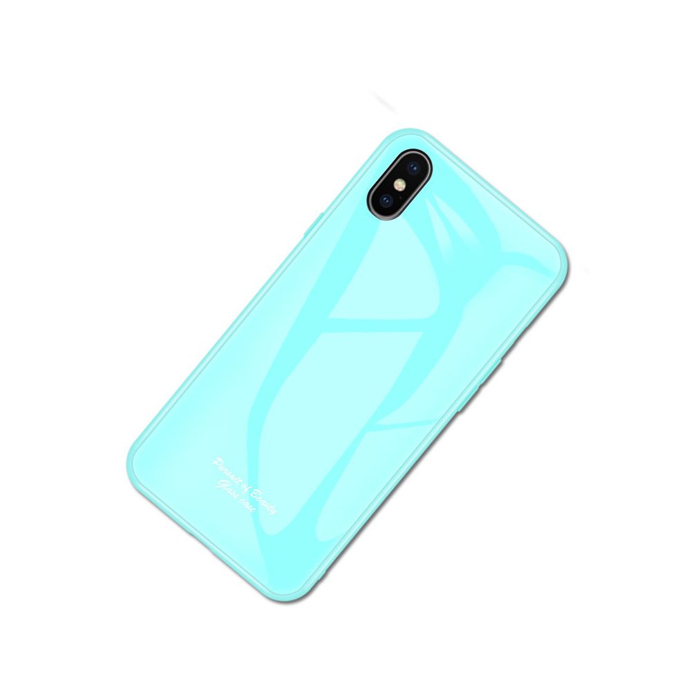 marque generique - Coque en verre trempé antichoc simple pour Apple iPhone 7 Plus/8 Plus - Bleu - Autres accessoires smartphone
