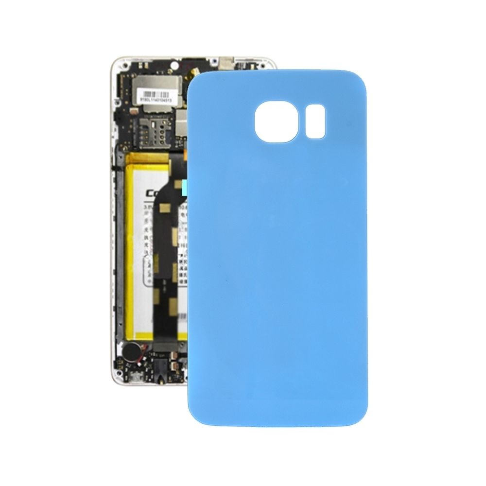 Wewoo - Coque arrière bleu bébé pour Samsung Galaxy S6 Couverture arrière de la batterie - Coque, étui smartphone
