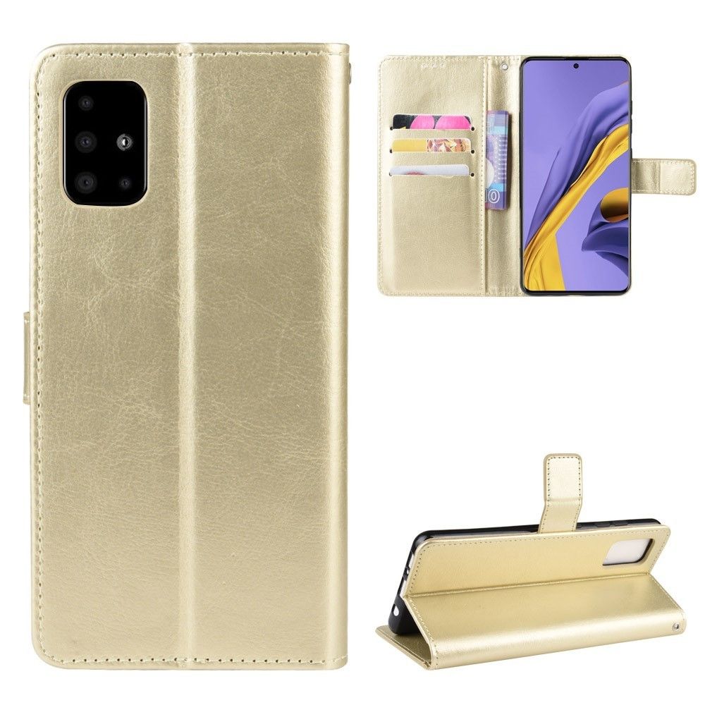 marque generique - Etui en PU peau de cheval fou or pour votre Samsung Galaxy S11e 6.4 pouces - Coque, étui smartphone