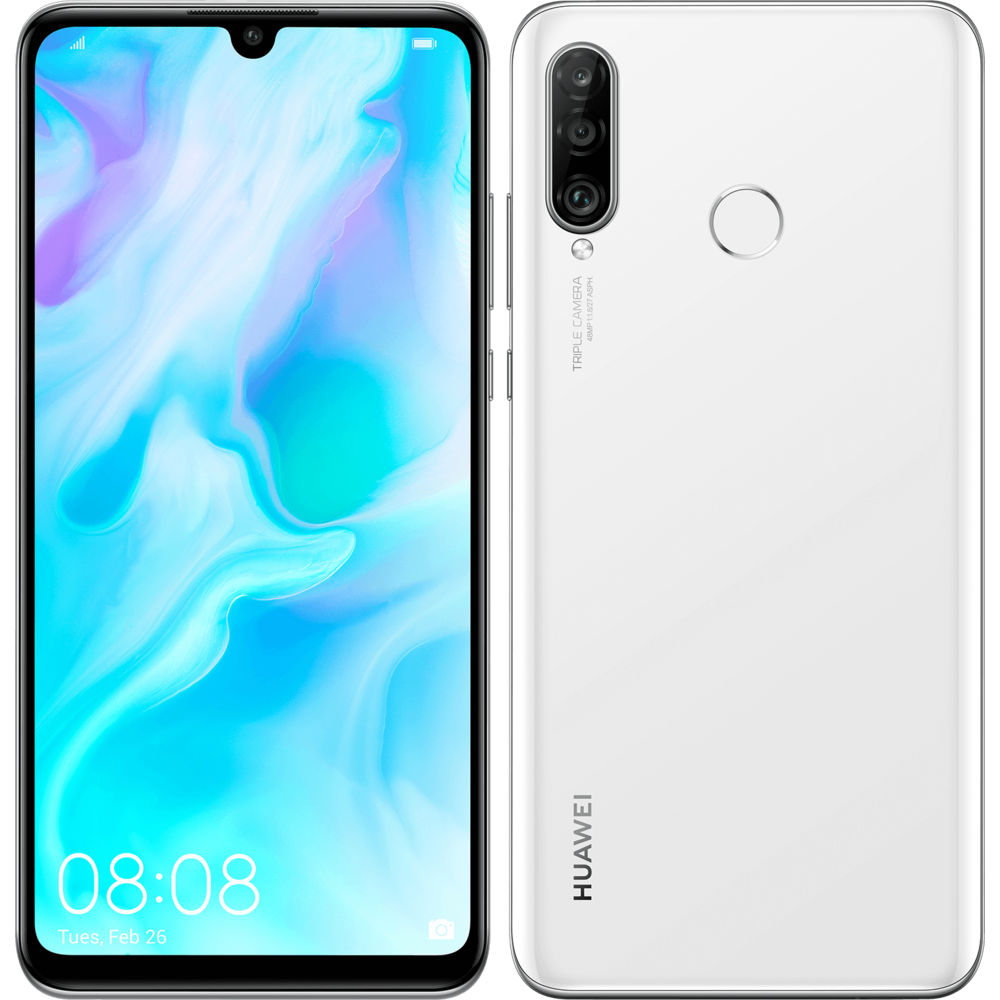 Huawei - P30 Lite - 128 Go - Blanc - Smartphone Android