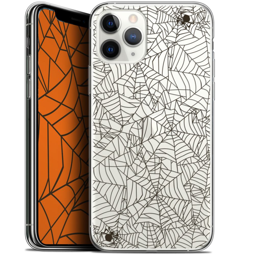 Caseink - Coque Pour Apple iPhone 11 Pro Max (6.5 ) [Gel HD Collection Halloween Design Spooky Spider - Souple - Ultra Fin - Imprimé en France] - Coque, étui smartphone