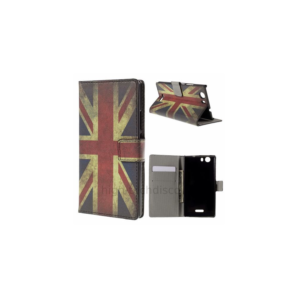 Htdmobiles - Housse etui coque pochette portefeuille PU cuir pour Wiko Ridge 4G + film ecran - UK - Autres accessoires smartphone