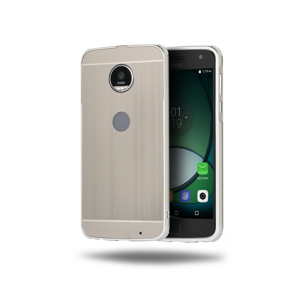 marque generique - Coque en alliage et Fibre de carbone antichoc pour MOTO G5 Plus - Argent - Autres accessoires smartphone