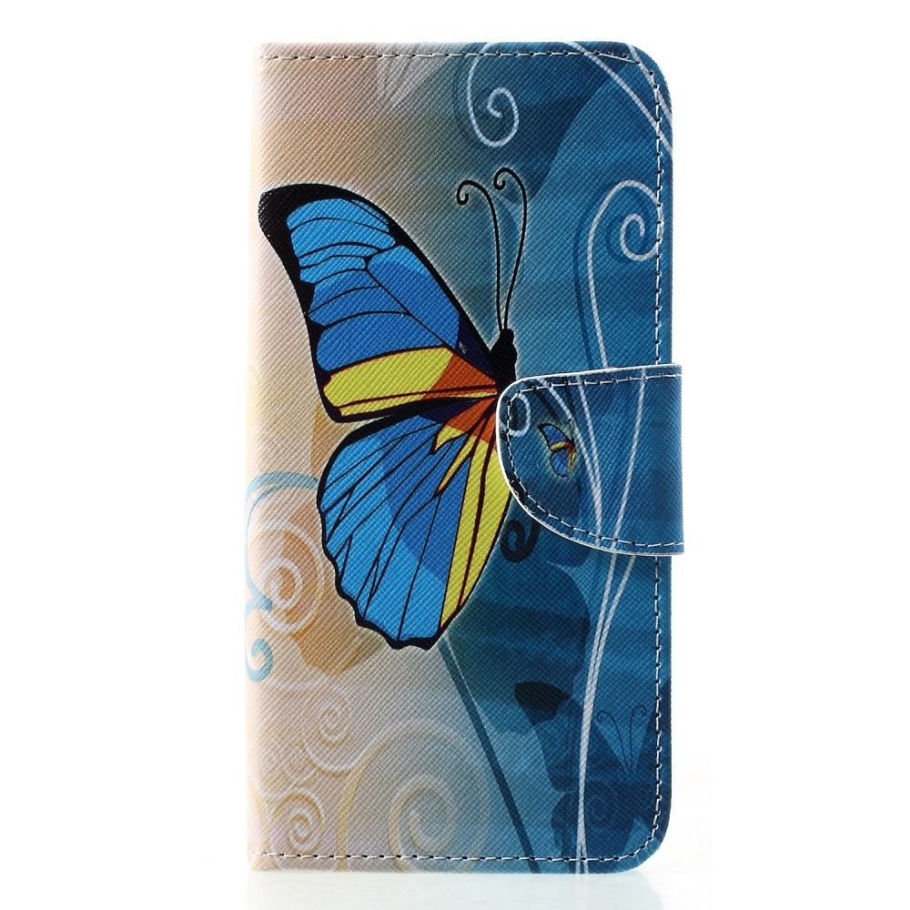 marque generique - Etui en PU impression de motifs papillon bleu pour votre Huawei P30 Pro - Autres accessoires smartphone