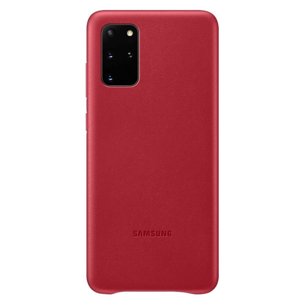 Samsung - Coque en cuir pour Galaxy S20+ Rouge bordeaux - Coque, étui smartphone