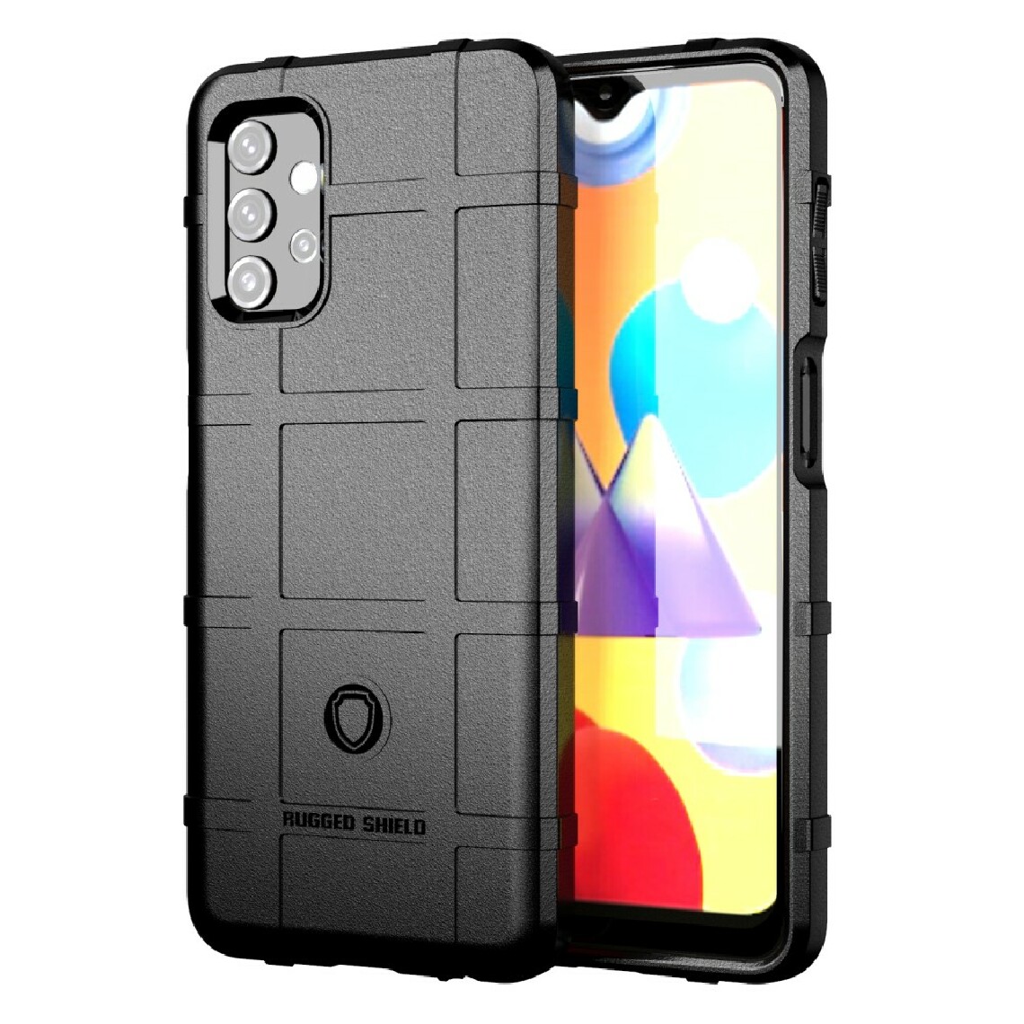 Other - Coque en TPU absorption des chocs avec une conception de texture de grille carrée robuste noir pour votre Samsung Galaxy A32 - Coque, étui smartphone