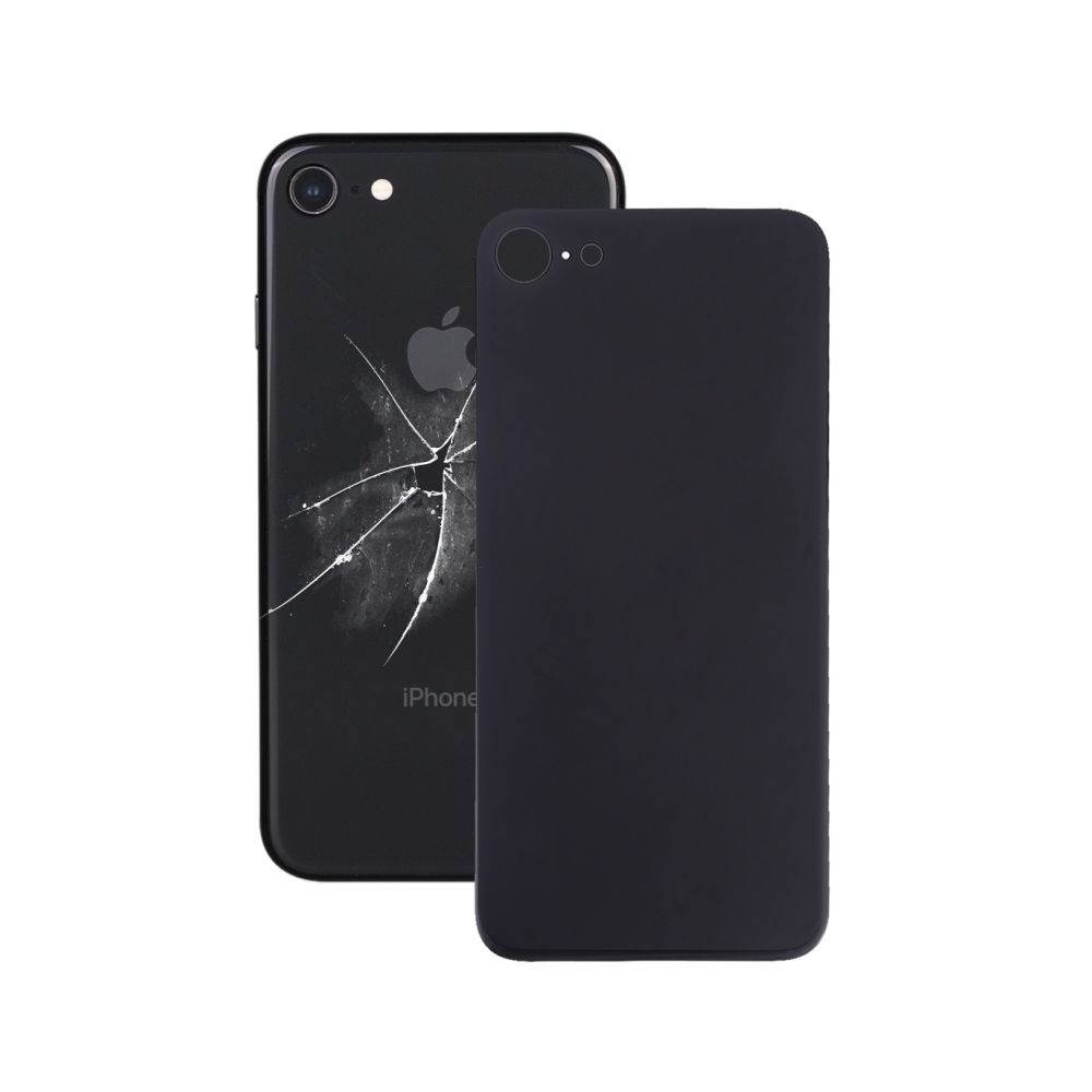 Wewoo - Capuchon de batterie arrière à cache en verre avec adhésif pour iPhone 8 Noir - Autres accessoires smartphone