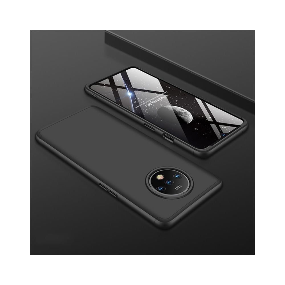 Wewoo - Coque Rigide Pour OnePlus 7T Étui de protection PC à couverture totale et à trois étages + Kit de film frontal en verre trempé Noir - Coque, étui smartphone