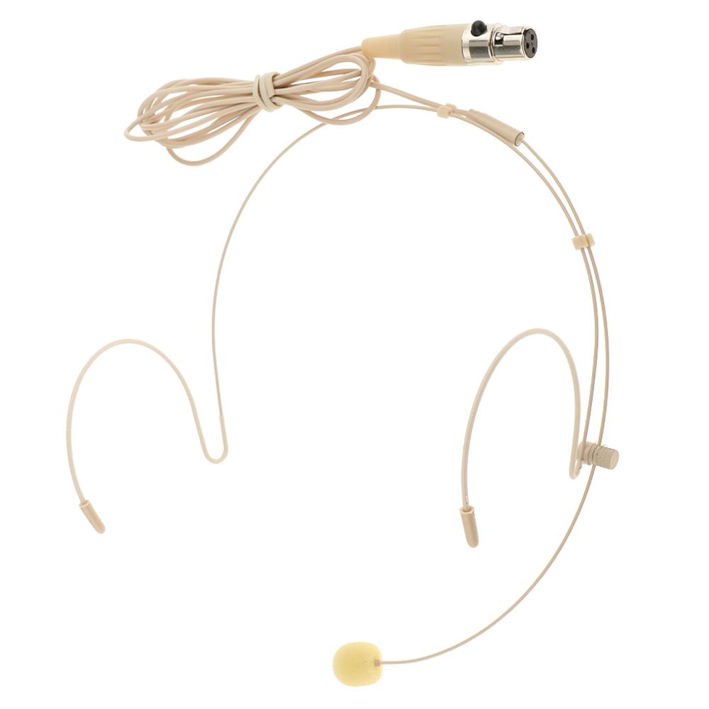 marque generique - le crochet d'oreille professionnel a câblé le casque / la couleur de peau 3pin de microphone de serre-tête - Micros studio