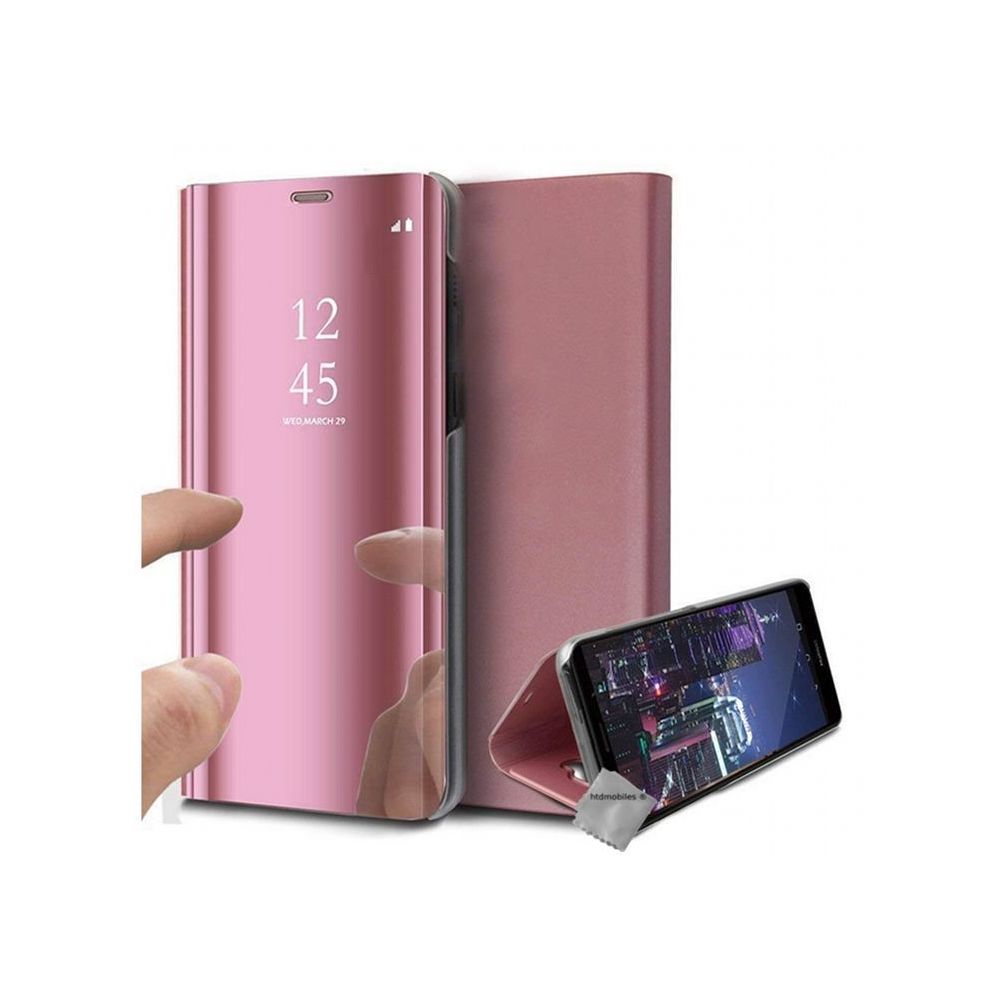 Htdmobiles - Housse etui coque portefeuille clear view pour Xiaomi Mi 9 Lite + film ecran - ROSE - Autres accessoires smartphone