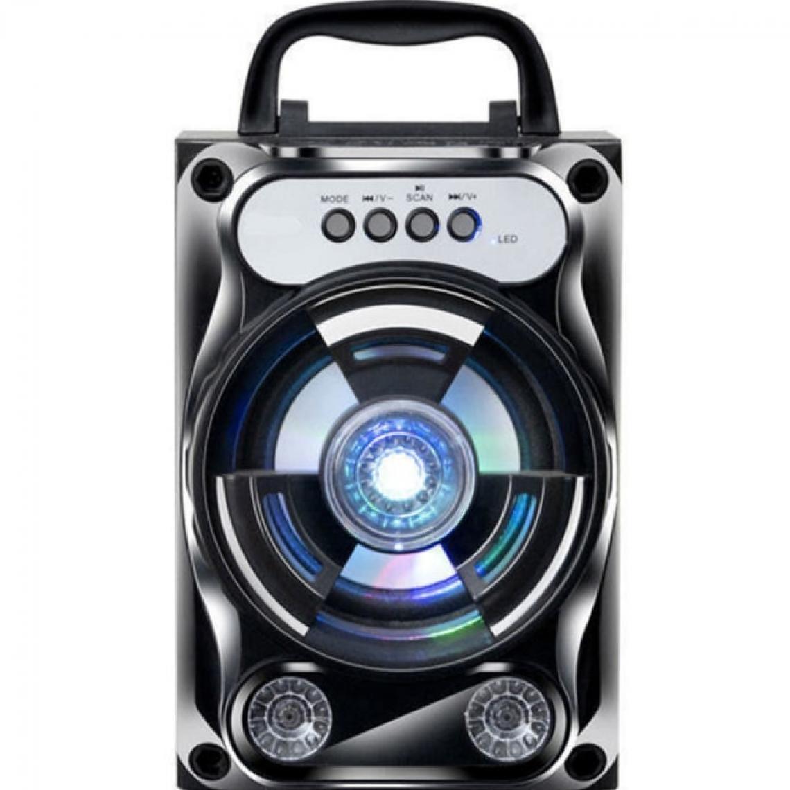 Universal - Haut-parleur portable karaoke système de haut-parleur sans fil bluetooth bas subwoofer microphone support main gratuit/USB/carte TF/AUX/FM | haut-parleur portable (noir) - Hauts-parleurs