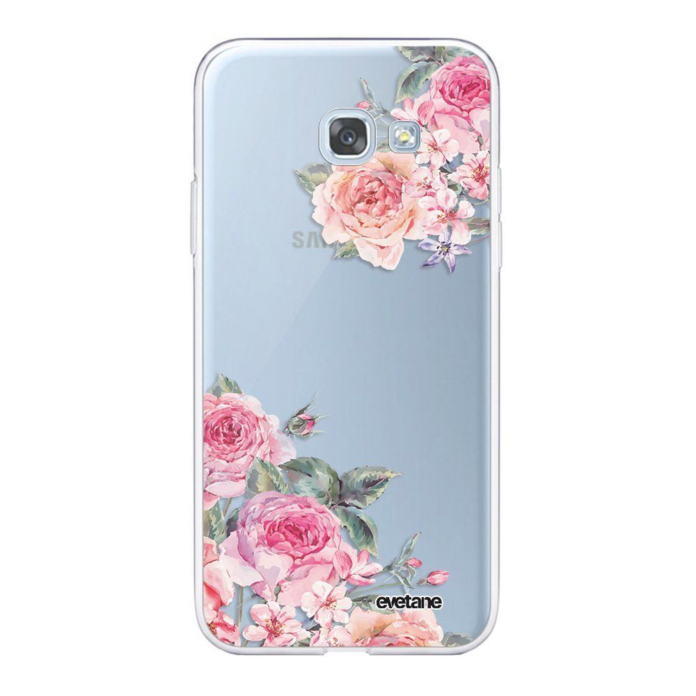 Evetane - Coque Samsung Galaxy A5 2017 360 intégrale transparente Roses roses Ecriture Tendance Design Evetane. - Coque, étui smartphone