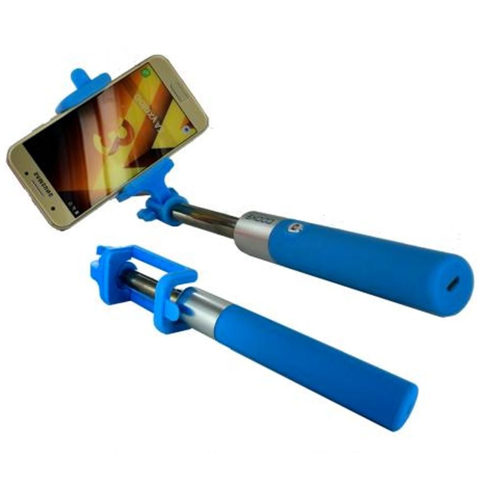 Inexstart - Bâton Bleu Perche Télescopique Universel pour Selfie Tous Types de Smartphones - Autres accessoires smartphone