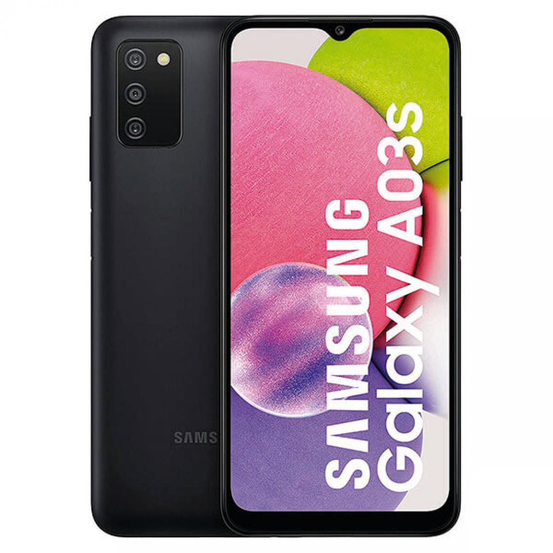 Samsung - Samsung Galaxy A03s (6.5'', Double Sim - 32 Go, 3 Go RAM) Noir - Smartphone Android
