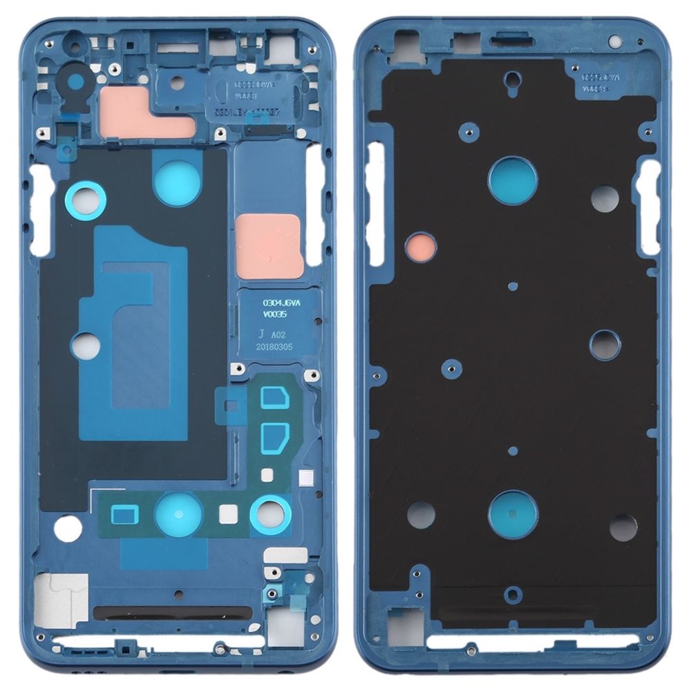Wewoo - Plaque de cadre LCD de boîtier avant pour LG Q7 / Q610 / Q7 Plus / Q725 / Q720 / Q7A / Q7 Alpha bleu foncé - Autres accessoires smartphone