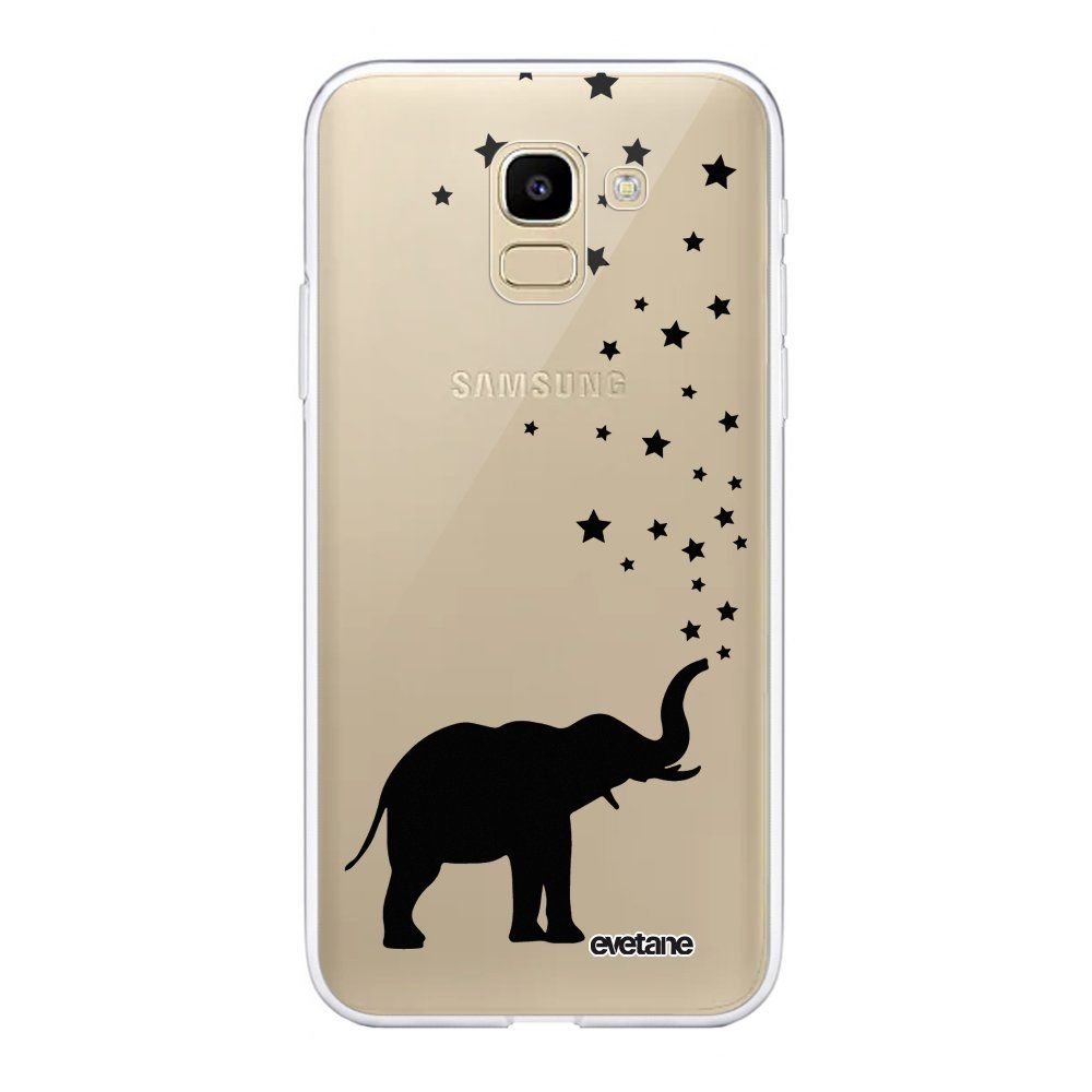 Evetane - Coque Samsung Galaxy J6 2018 360 intégrale transparente Elephant Ecriture Tendance Design Evetane. - Coque, étui smartphone