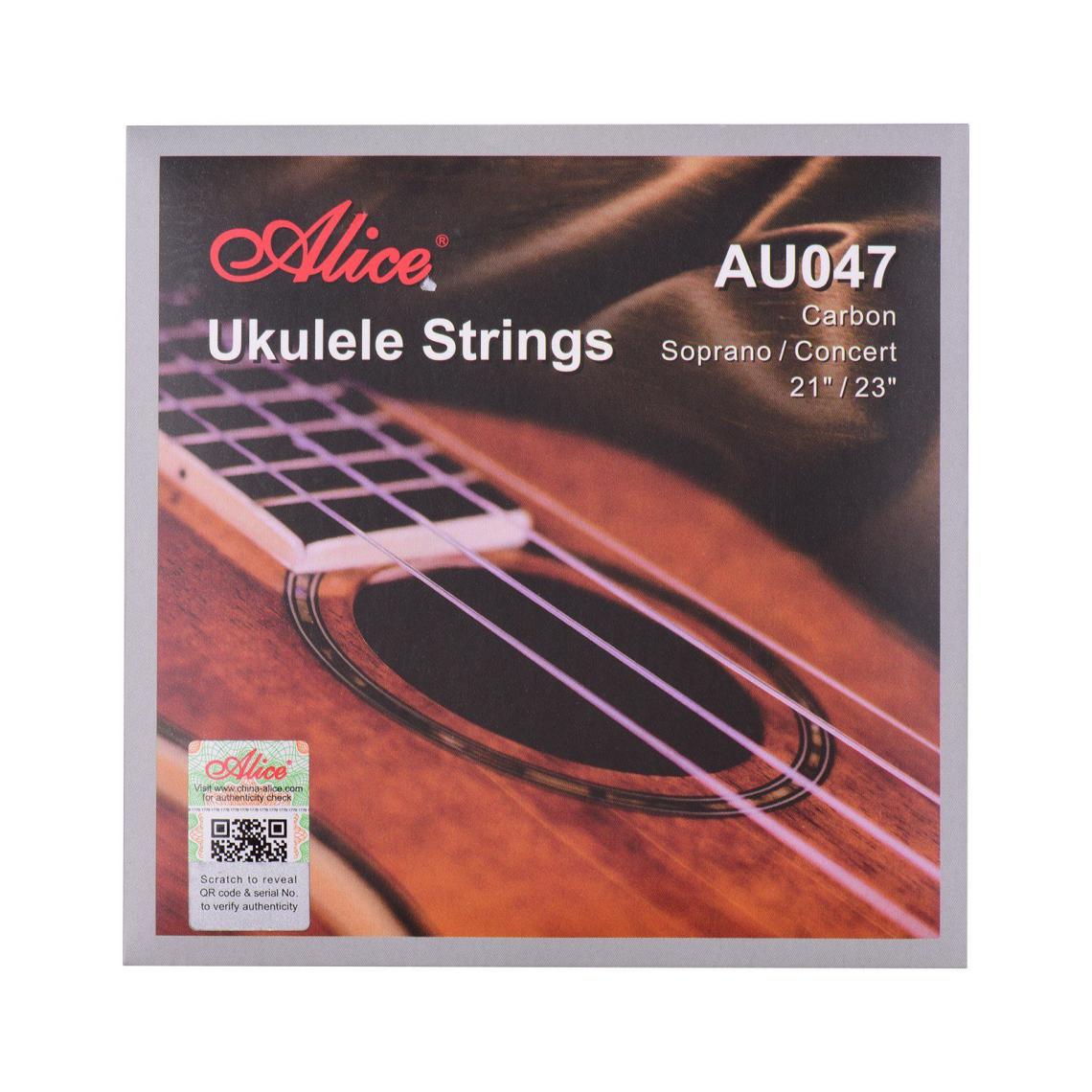 Justgreenbox - Ukulele Strings Carbon Soprano Concert String Set pour de 21 pouces à 23 - 1005001781394739 - Cordes