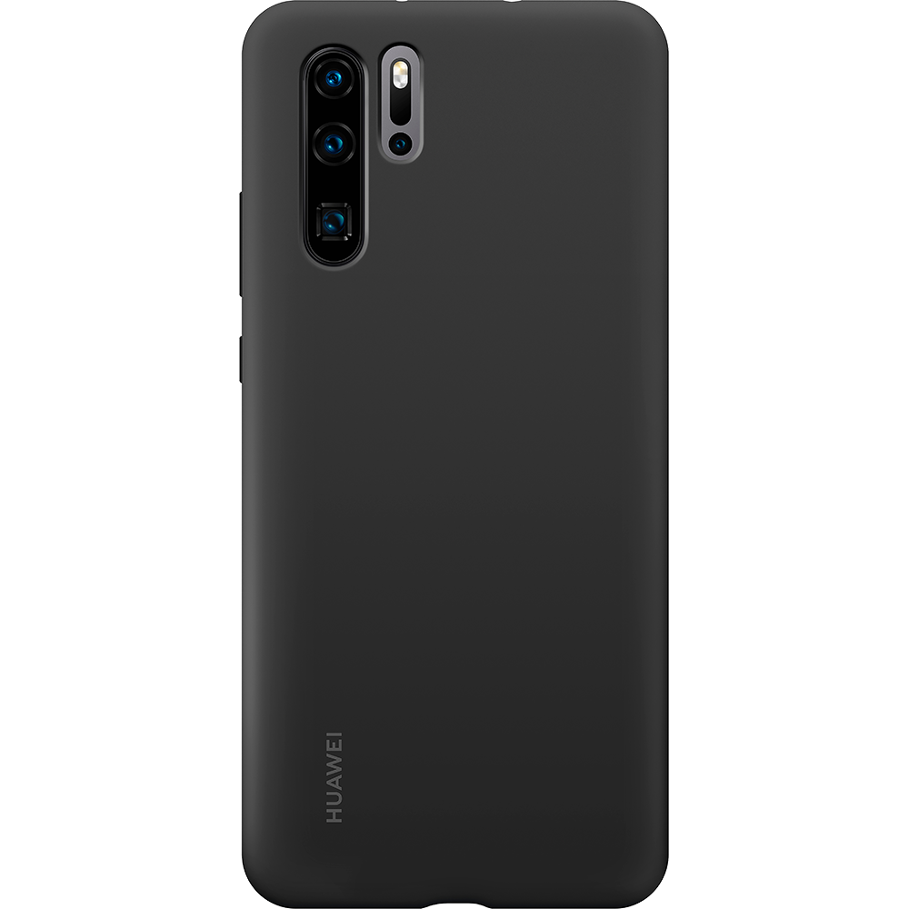 Huawei - Coque Silicone P30 Pro - Noir - Coque, étui smartphone