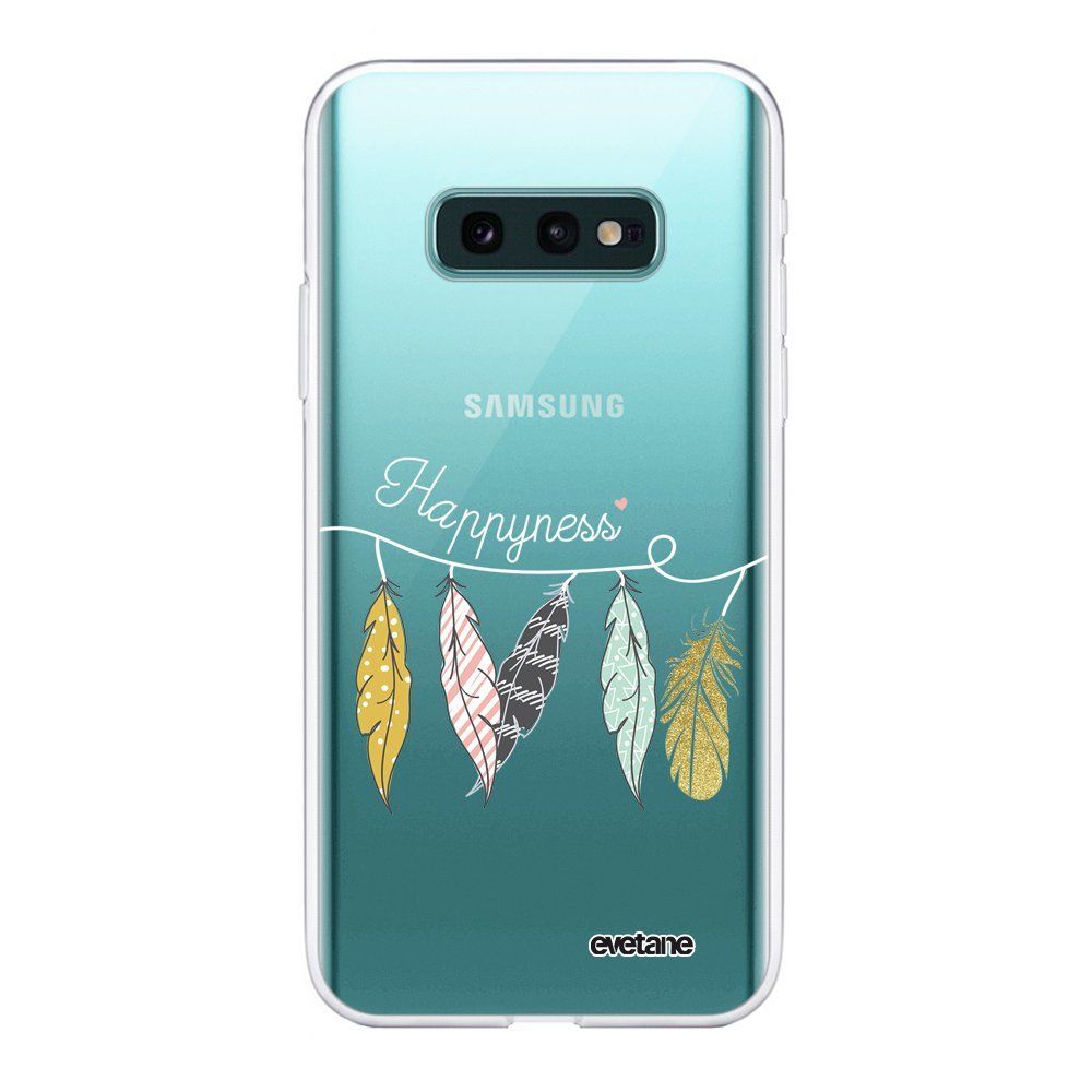 Evetane - Coque Samsung Galaxy S10e souple transparente Happyness Motif Ecriture Tendance Evetane. - Coque, étui smartphone