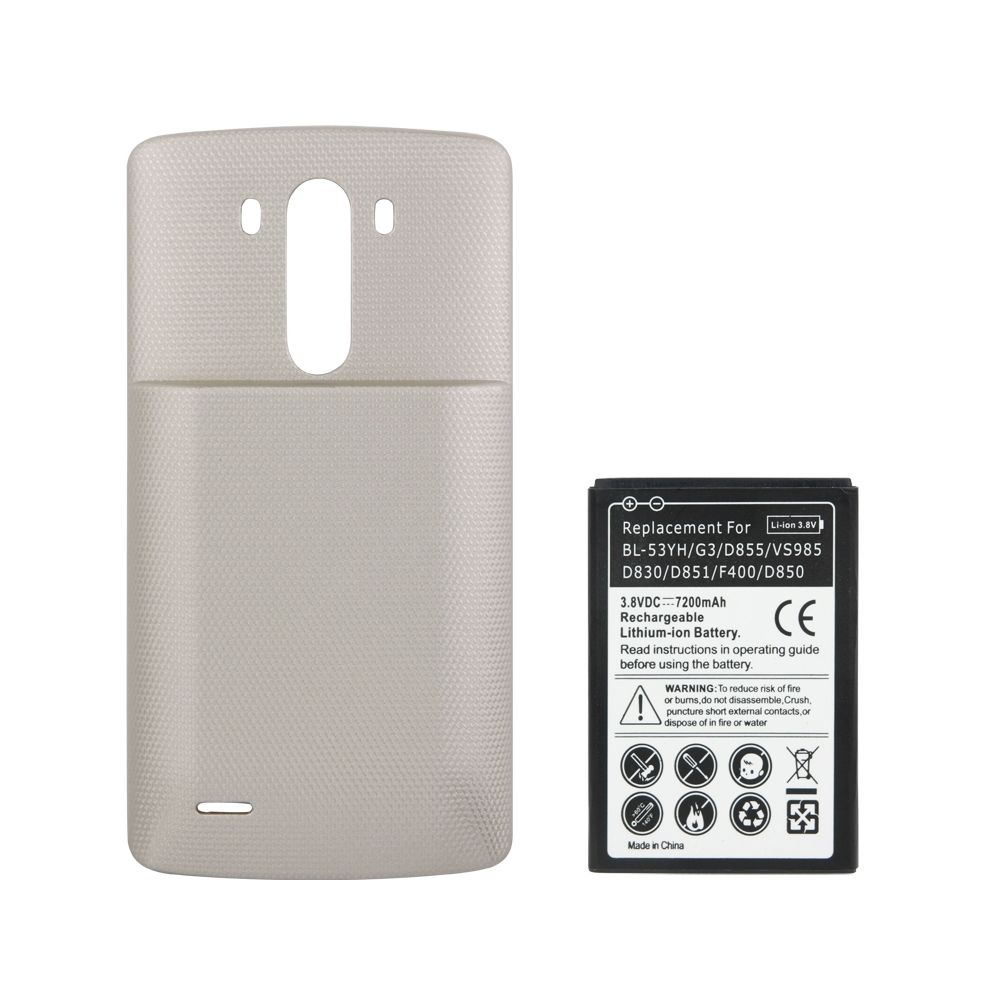 Wewoo - Pour LG G3 / D855 or / VS985 / D830 Couverture arrière et remplacement de la batterie Lithium-ion rechargeable - Autres accessoires smartphone